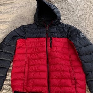 Boy’s Red and Black Puffer Jacket
